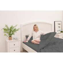 Farfallarossa Ensemble de housse de couette en microfibre de couleur unie, doux et agréable pour la peau, style minimaliste, comprend 1 ou 2 taies d'oreiller, convient pour la chambre à coucher, les dortoirs d'étudiants et les logements locatifs - Gris foncé - Voir 7