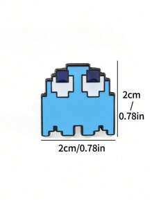 1 Novel Cartoon Pixel Bean Design Alloy Brooch, Cute Minimalist Small Pin - Multicolor - View 11