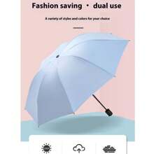 Personalized Custom Umbrellas For Both Rain And Sun! High UPF Value, Stylish And Practical! Summer Cooling,Beach,Travel - Multicolor - View 7