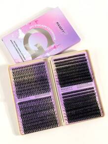 MAGEFY 800 Clusters Diy Individual False Eyelashes, Eyelash Extensions, Long-Lasting,Manga Lashes Fish Tail Comic Eyelashes,D Curl,30D+40D+50D+60D 9-18mm Mixth Length,Cat Eye Lashes,Wispy Lashes&Natural Look&Extra Thick&Dense&Dramatic Volume&Ultra Soft&Super Light Cluster False Eyelash,Portable,Hardcore High-Quality Apricot Color Packaging Box, For Family,Hotel,High Toughness Travel,Individual Eyelashes,For Women Eyes,Birthday's Gift
