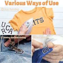 26pcs Iron On Letters, Letter Patches With Ironed Adhesive, Decorate Iron On Letter Patches, Alphabet Embroidered Patch A-Z For T-Shirts, Jeans, Jackets, Socks, Bags, DIY Accessories - Multicolor - View 3