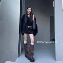Women Western Boots - Brown - View 2