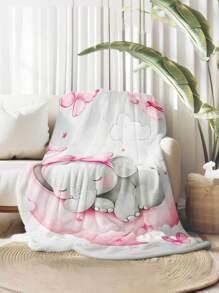 1 pieza Manta de bebé recién nacido niño o niña con diseño de luna rosa, manta de envolver suave y cálida, apta para todas las estaciones, ideal para interior, campamento, habitación con aire acondicionado, sofá, regalo para baby shower, Halloween, Día del Niño, Navidad