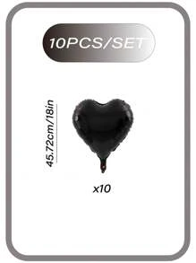 10/30PCS Heart-Shaped Balloons - Self Sealing Aluminum Film, Suitable For General Holiday Decoration In Spring, Summer, Autumn, General Celebrations, Valentine's Day, Anniversaries, Princess Themes, Romantic Weddings, And Mother's Day Parties Gifts Birthday Graduation Birthday Decorations Party Decorations Bachelorette Decor Graduation Decorations