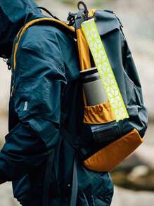 High Visibility Reflective Keychain, Backpack Pendant - Orange, Green, And Black/White Double-Sided Safety Strips - Durable Nylon Ribbon With Mountain Buckle Clip, Perfect For Nighttime Walking, Running, Cycling, Camping, Pets, Unisex, Can Be Given To Family, Friends, Relatives, Colleagues
