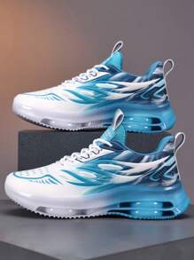 男士透气网眼休闲运动鞋，舒适减震运动鞋，适合学生日常户外运动装，双色可选