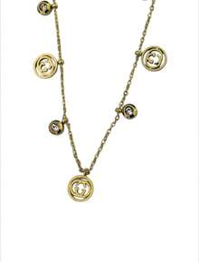 1 Piece Unique Style Gold Oval Design Necklace For Special Occasions - Gold - View 3