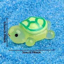 20pcs Glow-In-The-Dark 3D Sea Turtle Toys - Perfect For DIY Crafts And Party Favors, Assorted Colors