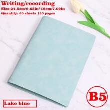 1/2/3 Libros, Cuaderno con tapa blanda desmontable, 60 hojas 120 páginas, estilo minimalista; Material suave, encuadernación espiral para reemplazo fácil, papel amigable con los ojos para escritura a doble cara, adecuado para oficina/escuela/vida diaria/cuaderno/bloc de dibujo, disponible en dos tipos de páginas, rayadas y en blanco.