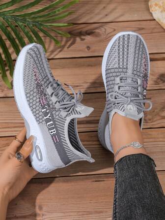 Zapatillas de running cómodas y ligeras con suela blanda antideslizante, calzado de moda versátil para primavera y otoño