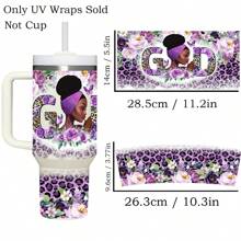 2 PIEZAS Calcomanías inspiradoras con impresión UV DTF, pegatinas autoadhesivas para tumblers de 40 oz, tazas, botellas, útiles escolares, etc., manualidades, suministros de arte DIY