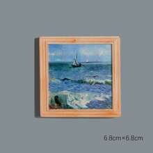 1 件世界著名绘画灵感冰箱贴 - 梵高自画像、向日葵、星夜、鸢尾花、麦田、柏树、毕加索之梦、树脂冰箱贴纸、旅行纪念品、家居装饰、送给朋友的礼物、荷兰纪念品、花瓶、咖啡壶、水果 - 多色 - 查看 19