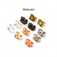 200pcs/Pack Simple & Fashionable Metal Butterfly Earplug Ear Caps, DIY Handmade Jewelry Accessories