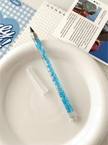 1 pieza Portaminas multicolor de arena movediza, minas HB irrompibles, lápices de pintura de 12 colores, bolígrafo creativo y duradero de alta tecnología, apropiado para escuela, oficina y regalo de regreso a clases
