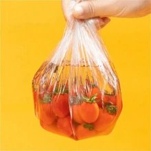 500PCS Colorful Disposable Food Cover Fruit Fresh-Keeping Plastic Bag Transparent Plastic Bag Color Cling Film Value Pack Color Disposable Food Cover Plastic Wrap PE Fresh-Keeping Film Bag Storage Kitchen, For Outdoor, Camping