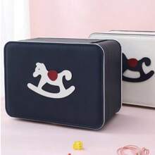 优质皮革卡通动物设计儿童珠宝盒，圆角安全防震发饰收纳盒旅行收纳盒 - 圖案款 - 查看 3