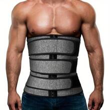 Lose Weight Instantly With This Adjustable Corset Waistbelt - Perfect For Men & Women! - Grey - View 1