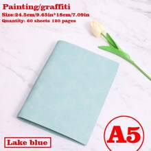 1/2/3 Libros, Cuaderno con tapa blanda desmontable, 60 hojas 120 páginas, estilo minimalista; Material suave, encuadernación espiral para reemplazo fácil, papel amigable con los ojos para escritura a doble cara, adecuado para oficina/escuela/vida diaria/cuaderno/bloc de dibujo, disponible en dos tipos de páginas, rayadas y en blanco.