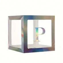 1 pièce Boîte à lettres transparente personnalisée pour anniversaire, mariage, boîte à ballons avec nom, décorations pour 1er anniversaire, miel/chérie/chéri, décorations de Noël, grande boîte transparente, décorations pour fête, décoration de maison, décoration de cheminée, boîte de douche (les matériaux en papier sont sujets à la casse)