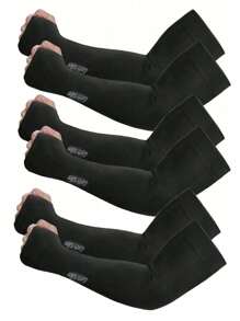 3 Pairs Arm Sleeves, Women Sports Compression Arm Covers, UV Protection Sun Sleeves For Teens And School Sports Use Sleeves Cover Arms