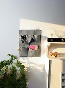 1 件壁挂式收纳袋,学生宿舍上下铺床收纳整理器,衣柜悬挂式收纳袋,家用免钻孔衣柜内衣收纳袋无需钻孔 - 彩色 - 查看 8