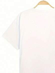 Summer Tops Plus Sizes Summer Short-Sleeved Blouse With Oversized Strawberry Print For Women Cotton T-Shirt, College Style, Strawberry Pattern - White - View 3