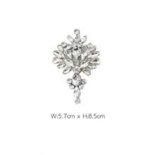 Handmade Crystal Water Drop Decor Cloth Patch, Small Size For DIY Clothes, Shoes, Bags Embellishment