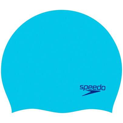 Speedo Plain Moulded Silicone Swimming Cap For Unisex Children In Blue ✅ Delivery 24/72h To Spain (Peninsula)