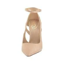 Sam Edelman Adelisa Golden Tan Pointed Toe Ankle Strap Stiletto Heeled Pumps