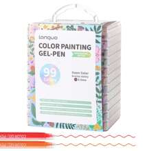 languo 1 set Stylos à peinture multicolores, convient pour peindre des cartes postales, cartes de vœux, prise de notes et autres scénarios pour la rentrée scolaire