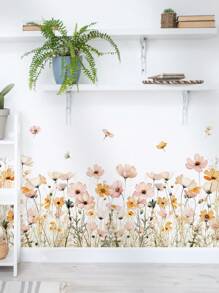 2 pièces Série végétale - Stickers muraux de mini paniers à suspendre simples et frais, décorations pour salon et chambre à coucher, cadeaux d'anniversaire et de remise des diplômes, stickers personnalisés - Vert - Voir 15