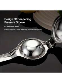1pc Stainless Steel Manual Juicer - Hand Press Lemon Squeezer, Orange Juice Extractor, Household Fruit Juicing Tool