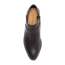 Lucky Brand Perrma Curved Topline Pinpoint Fashion Embellished Moto Edge Boot