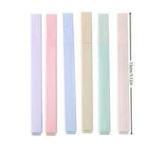 3pcs Set[INS Style Highlighter Pens]Korean Soft-Tip Dual-Head Eye-Friendly Color Marker Pens, Student Planner Note Highlight, Colorful Markers, High-Quality Stationery Gift (Random Color Styles) - Multicolor - View 9