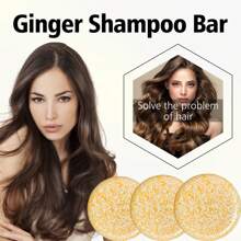 Xioimy 1 件/3 件奢华姜香洗发皂 - 2.116 盎司，深层滋养保湿，顺滑发丝，浓密秀发，适合所有发质，100% 天然，不含酒精，不含硫酸盐，符合道德标准制造，适合素食主义者