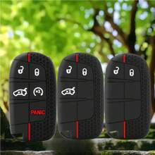 Siliconen sleutelhoes compatibel met Grand Cherokee Renegade Chrysler Dodge RAM Journey Dart Fiat Durango Challenger