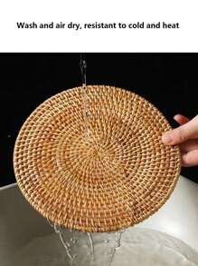 1 pieza Salvamanteles de vid, tapete resistente al calor para uso doméstico para ollas, tazones, mesa de comedor, platos, tazas, soporte para tetera