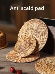 1 pieza Salvamanteles de vid, tapete resistente al calor para uso doméstico para ollas, tazones, mesa de comedor, platos, tazas, soporte para tetera