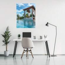 Abstract Seascape Canvas Painting