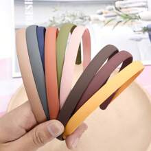 1 Pezzo Fascia per capelli elastica di colore solido opaco da donna, semplice, alla moda, multifunzionale, elegante, accessorio per capelli di alta qualità di colore solido per uso quotidiano, versatile, dall'atmosfera gentile, adatta per casual, feste, pendolarismo, vacanze, acconciatura, lavaggio del viso/bagno, trucco, accessorio di abbigliamento, fascia per capelli, cerchietti per capelli