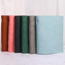 1/2/3 Libros, Cuaderno con tapa blanda desmontable, 60 hojas 120 páginas, estilo minimalista; Material suave, encuadernación espiral para reemplazo fácil, papel amigable con los ojos para escritura a doble cara, adecuado para oficina/escuela/vida diaria/cuaderno/bloc de dibujo, disponible en dos tipos de páginas, rayadas y en blanco.