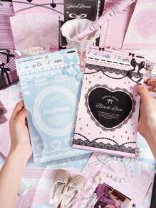 (30 sztuk/opakowanie wysyłane losowo) Słodkie tło koronkowe do pamiętnika, motyw Dream River