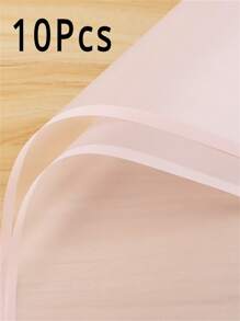 10Pcs Translucent Flower Bouquet Wrapping Paper Korean Flower Wrapping Paper, Jelly Film Waterproof Flower Shop Wrapping Paper Material, DIY Gift Wrapping Paper, Holiday, Wedding, Graduation Season, Birthday Flower Shop Materials. - Multicolor - View 18