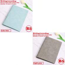 1/2/3 Libros, Cuaderno con tapa blanda desmontable, 60 hojas 120 páginas, estilo minimalista; Material suave, encuadernación espiral para reemplazo fácil, papel amigable con los ojos para escritura a doble cara, adecuado para oficina/escuela/vida diaria/cuaderno/bloc de dibujo, disponible en dos tipos de páginas, rayadas y en blanco.
