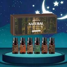 #Precio reducido por tiempo limitado Juego de 6 Aceites Esenciales de Acacia - Aceite de Fragancia Natural para Difusores, Velas y Humidificadores - Relajante Ambientador para el Hogar y el Coche, Regalo con Presentación de Escena del Bosque Exótico, Perfume de Aceite Esencial, Para Familia, Para Amigos, El Regalo Perfecto
