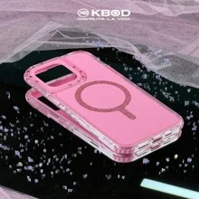 Funda Protector Antigolpes KBOD Urban Play Shinny Colores Compatible con Aro Magnetico Para iP - Rosa - Ver 2