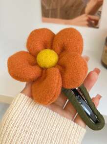 1 Peça Presilha de Cabelo de Flor de Pelúcia de Alta Qualidade para Mulheres, Grampo de Cabelo para Penteado, Grampo de Cabelo Grande, Alternativa a Grampos de Cabelo Tipo Garra, Presilhas de Cabelo