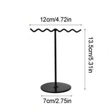 1pc Bohemian Style Earring Display Stand, Iron Material, Unique Wave Design, Suitable For Jewelry Enthusiasts Travel Storage Organizer