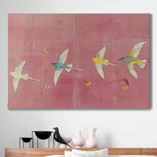 Framed Vibrant Color Block Abstract Canvas Art - Modern Wall Decor For Living Room, Bedroom, Office - Wood Framed, Indoor Use - Perfect Home Gift & Holiday Decoration, 2D, Perfect For Room Decor