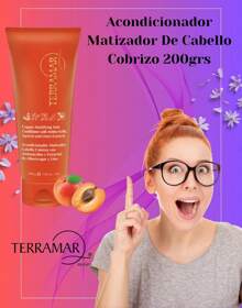 Acondicionador Matizador Para Cabello Cobrizo TERRAMAR / 200grs - Naranja Quemada - Ver 2